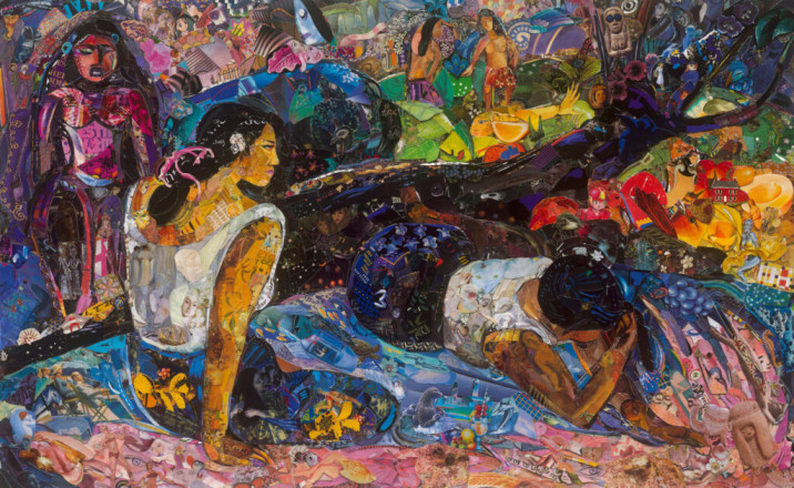 Vik Muniz - Repro: Glyptoteket (Reclining Tahitian Women, Gauguin), 2018