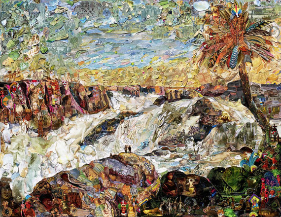 Vik Muniz - Repro: MASP (Paulo Afonso Waterfall, after E.F. Schute)