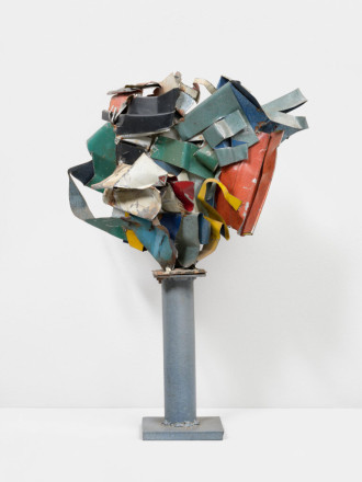 John Chamberlain - Untitled (Piece on a Grey Pedestal)
