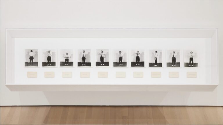 installation view of Doug Hall photographs at MoMA, NY