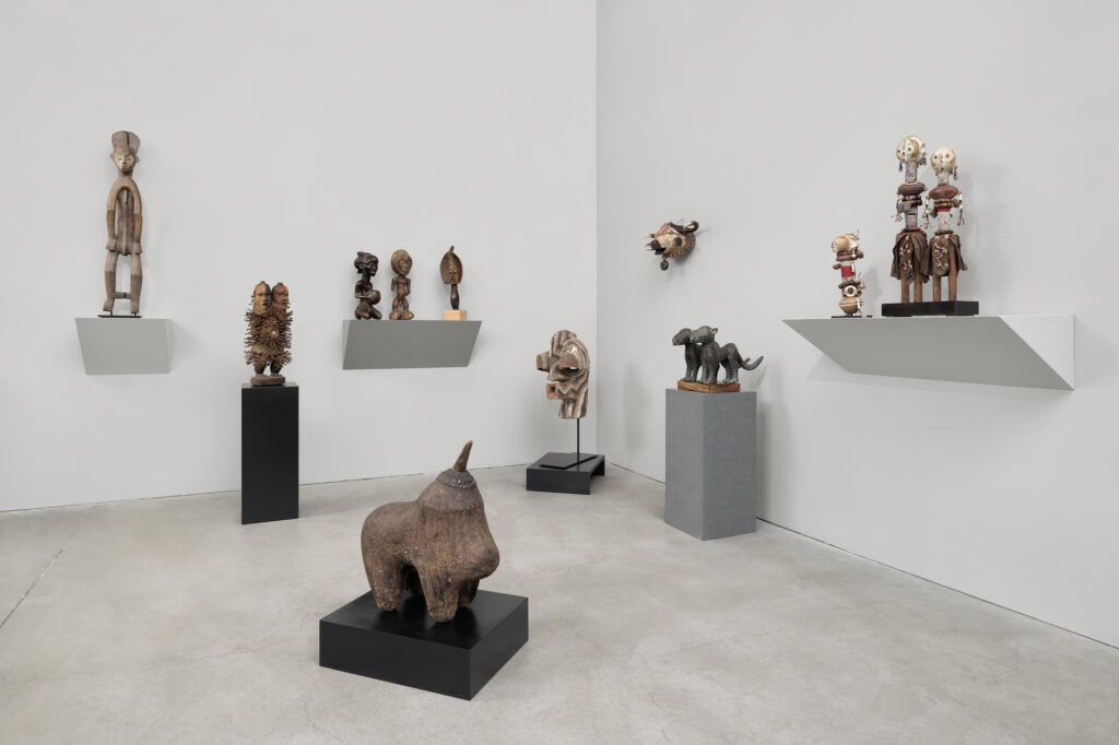 Gallery installation view of African arts
