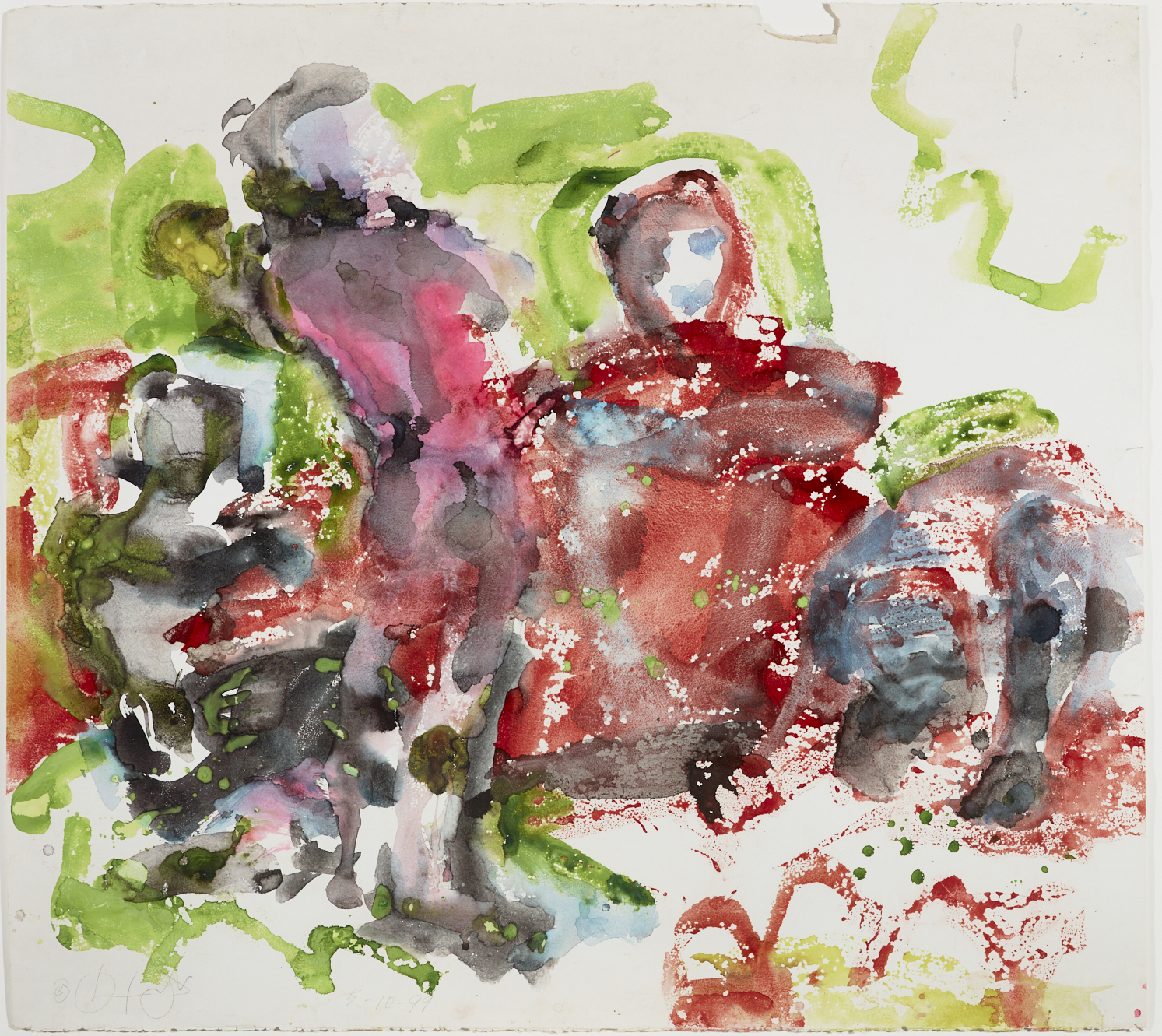 Watercolor on paper by Oliver Lee Jackson